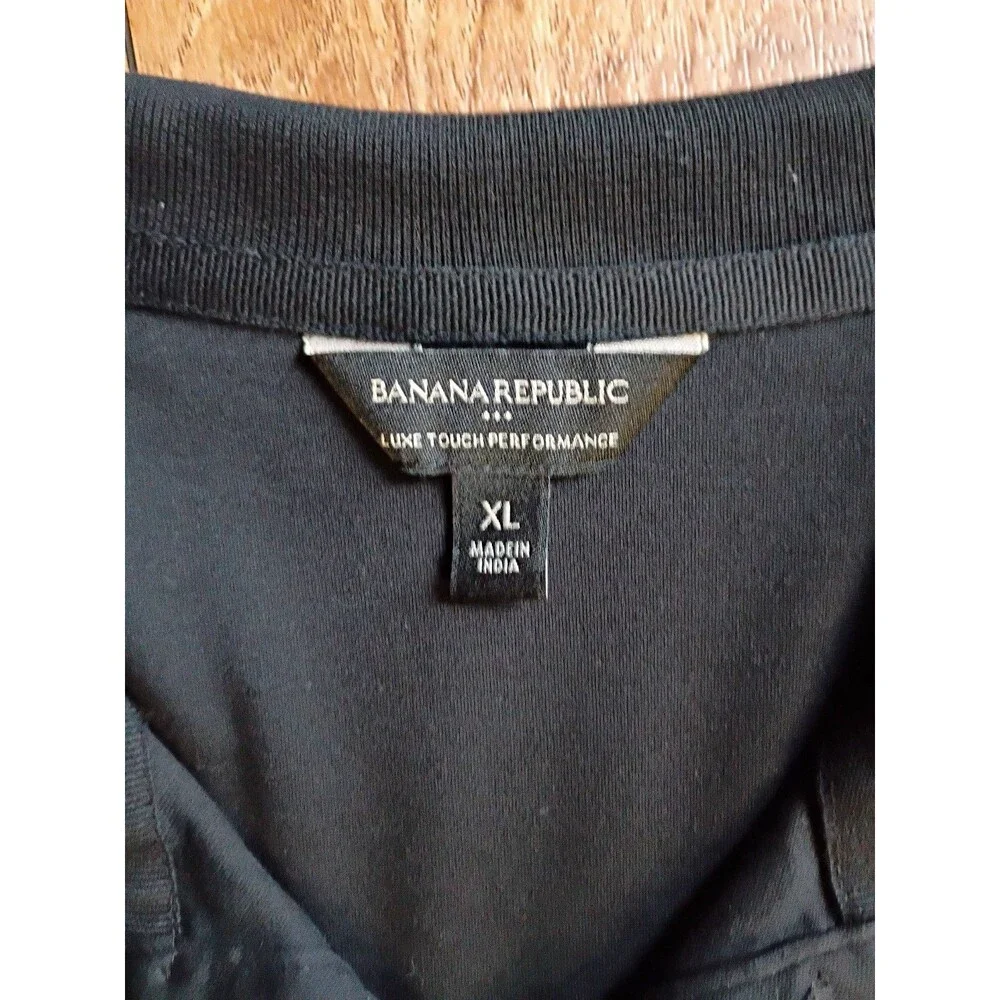 Banana Republic Luxe Touch Polo XL Black
